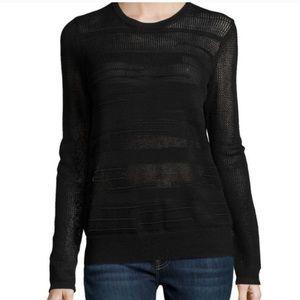 Vince Open Knit Variegated Sweater, XS